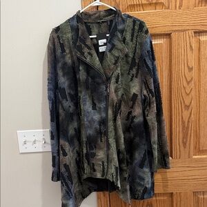 Radzoli Multicolor Abstract Blazer